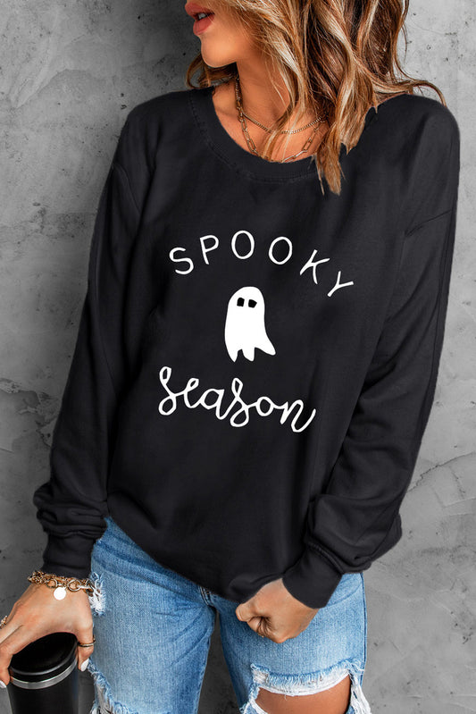 KayBee So Spooky Halloween SPOOKY SEASON Round Neck Graphic Sweatshirt