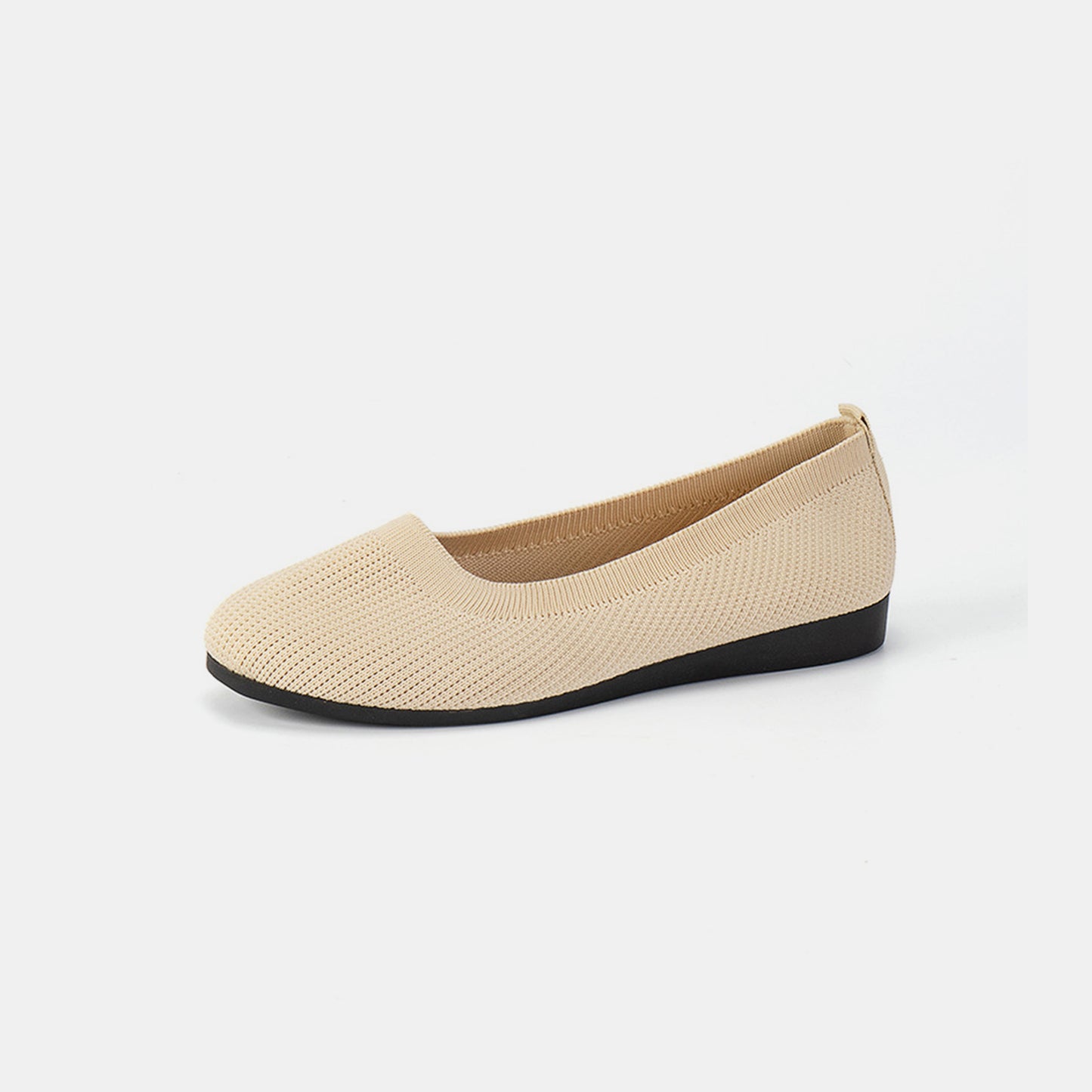 KayBee & Company Savvy Round Toe Knit Ballet Flats