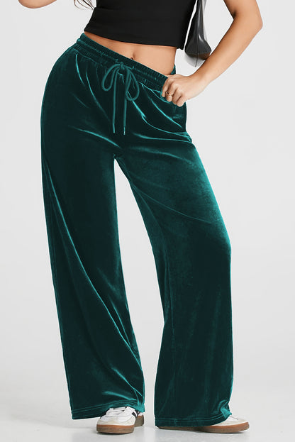 KayBee Styled Drawstring Wide Leg Active Pants