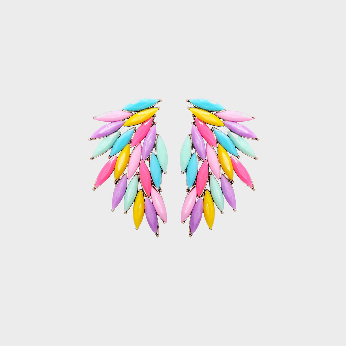 Trending Unique Colorful Wing Earrings