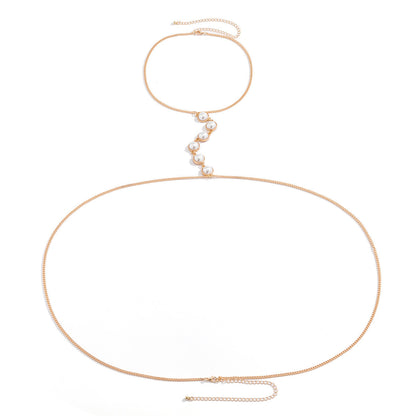 KayBee & Company SO Pearl Body Chains Waist Chain