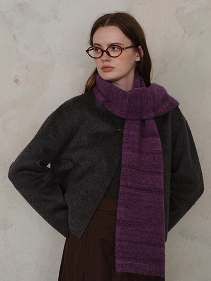 KayBee Striped Detail Knit Scarf