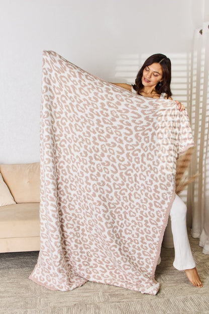 KayBee Cuddley Leopard Decorative Throw Blanket