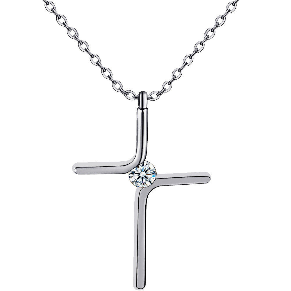 KayBee & Company Cross Pendant New Simple Necklace Titanium Steel Plating