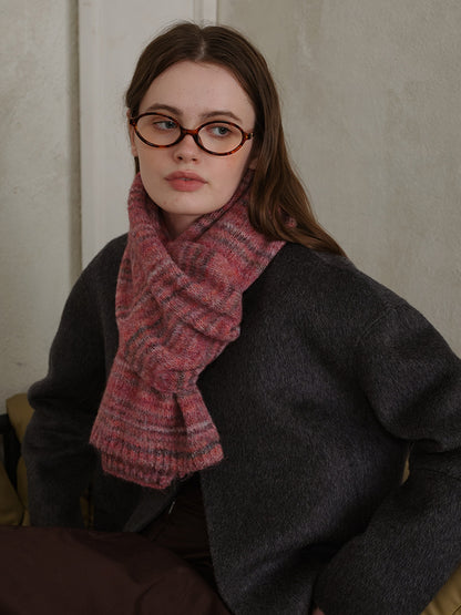 KayBee Striped Detail Knit Scarf