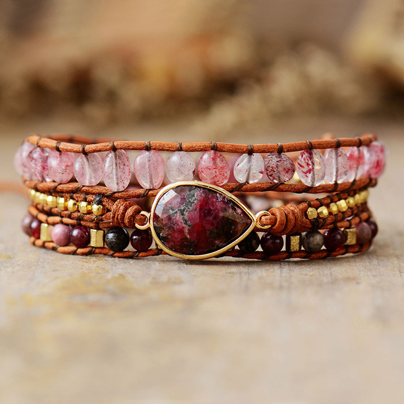 KayBee & Company Natural Stone Layered Bracelet