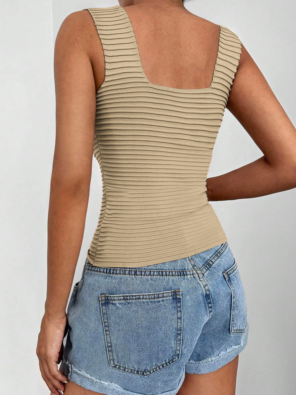 KayBee Square Neck Wide Strap Tank