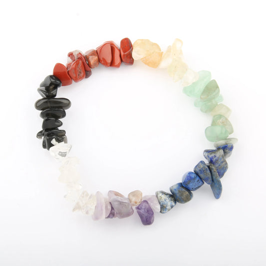 Natural Stone 7 Chakra Bracelets Reiki Healing Crystal Bracelet