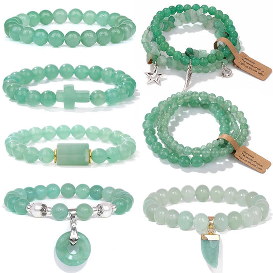 Natural Green Aventurine Bead Healing Bracelet