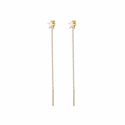Star Front/Back Drop Earrings