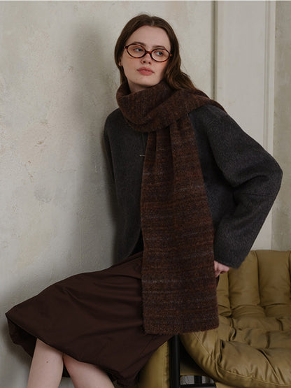 KayBee Striped Detail Knit Scarf