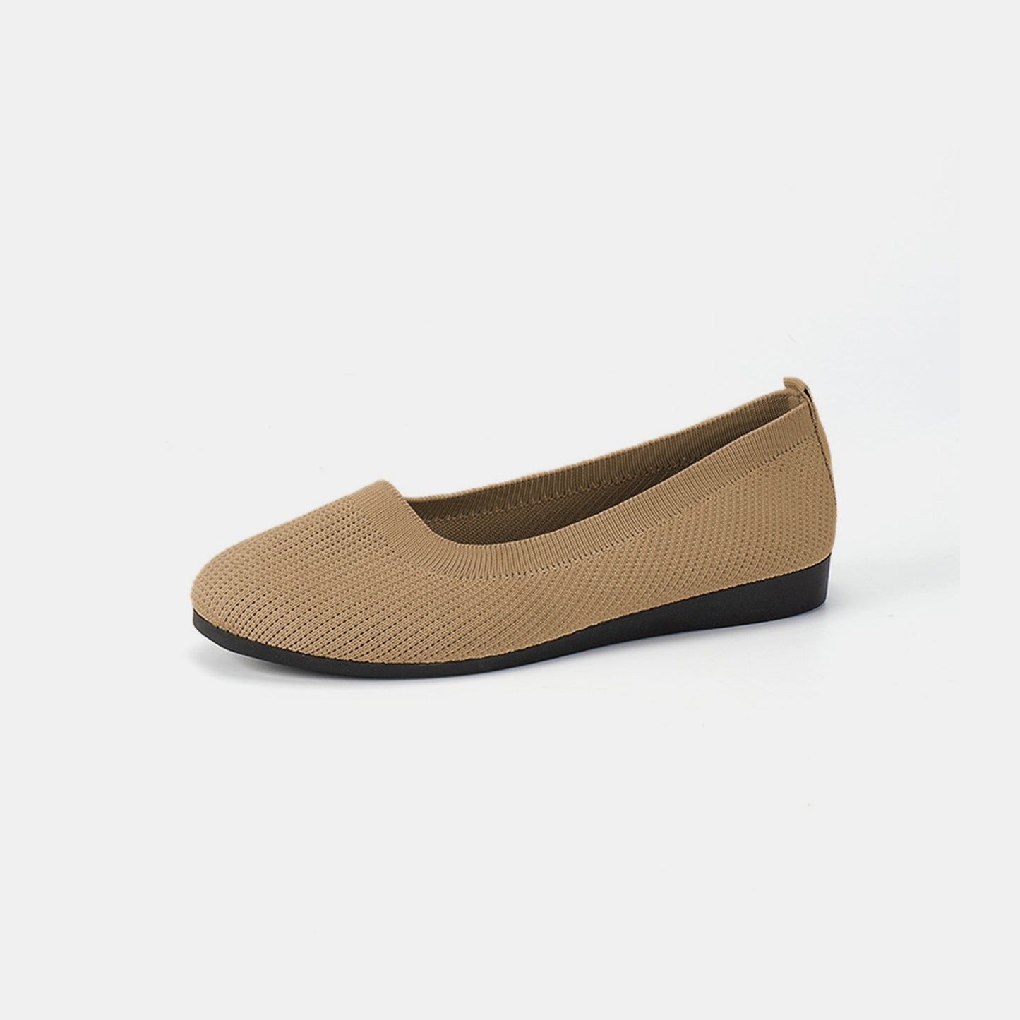 KayBee & Company Savvy Round Toe Knit Ballet Flats