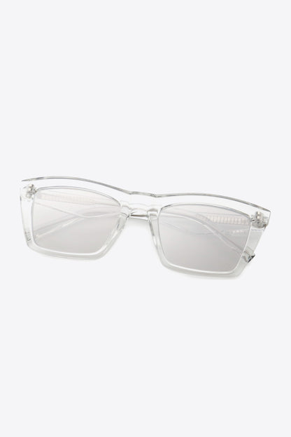 KayBee & Company Clear Frame Rectangle Sunglasses