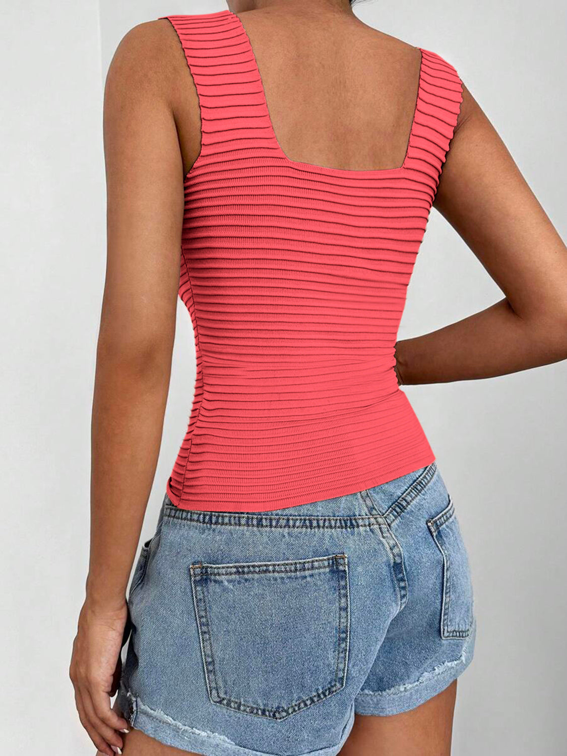 KayBee Square Neck Wide Strap Tank