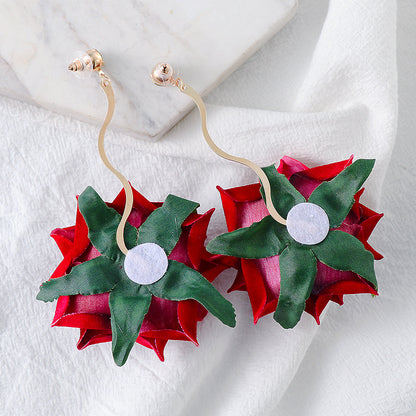 KayBee & Company Rose Dangle Earrings
