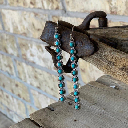KayBee & Company Turquoise Dropped Bar Earrings