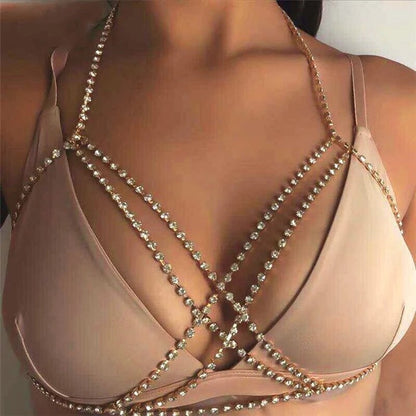 KayBee & Company Simple Cross Laminated Body Chains