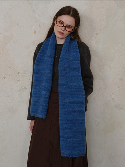 KayBee Striped Detail Knit Scarf