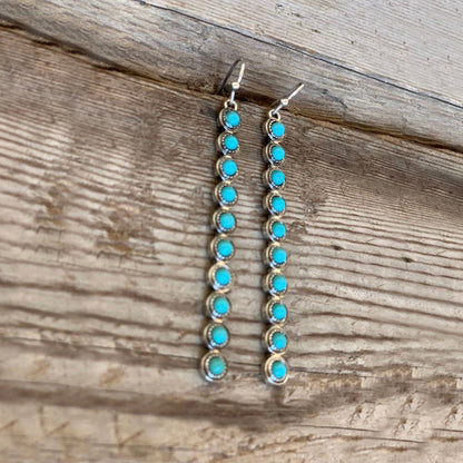 KayBee & Company Turquoise Dropped Bar Earrings