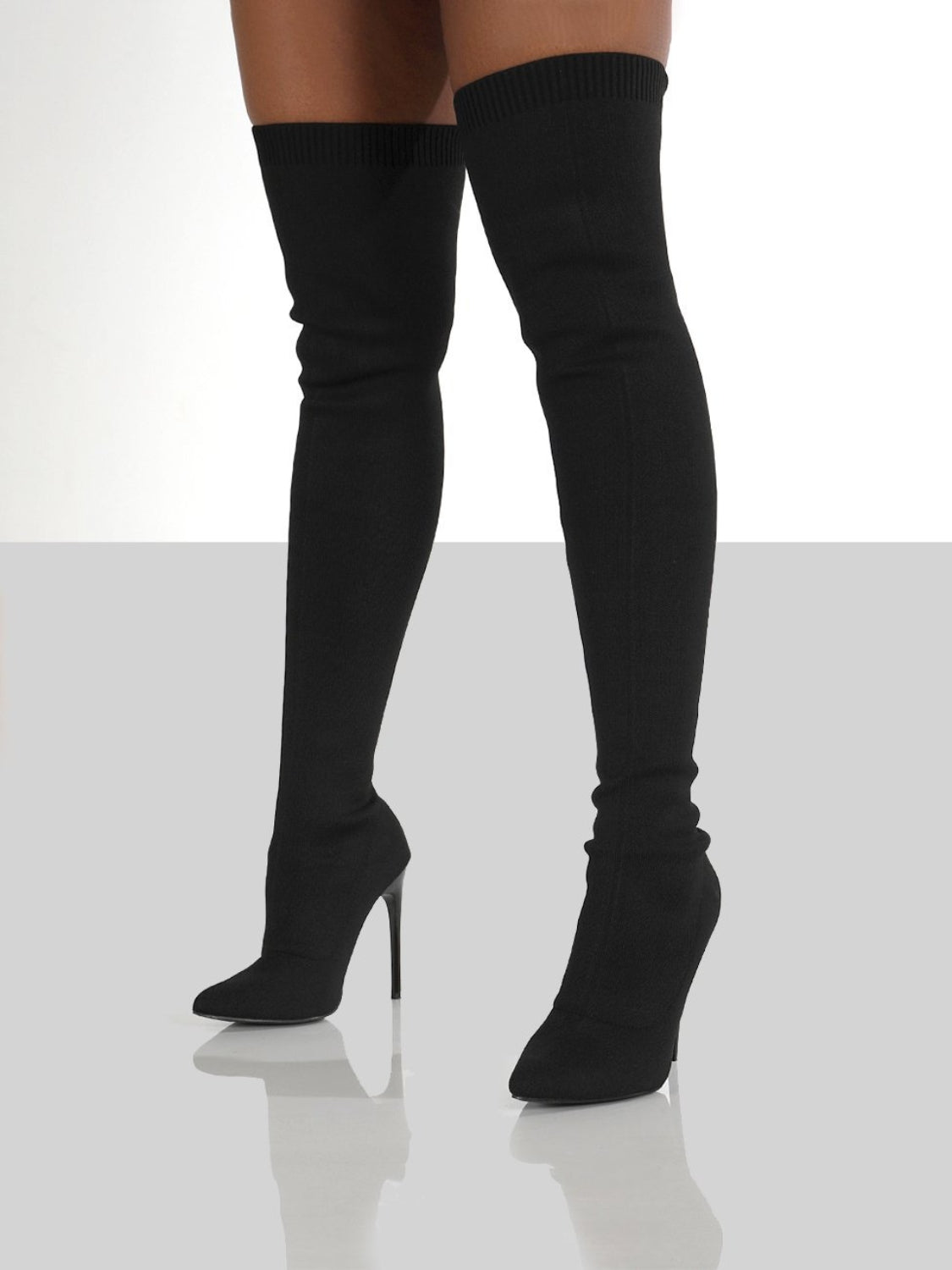 KayBee Point Toe Over Knee Stiletto Boots