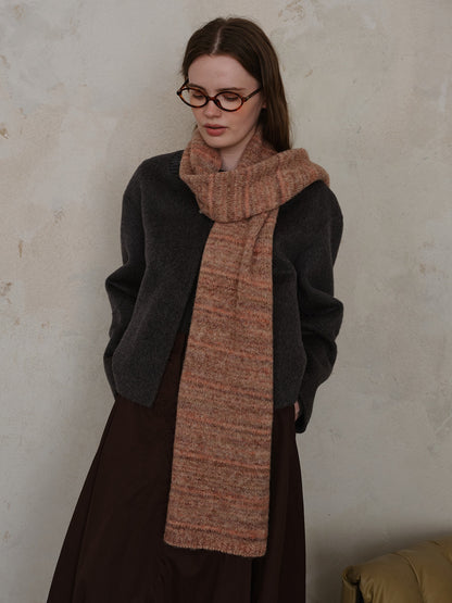 KayBee Striped Detail Knit Scarf