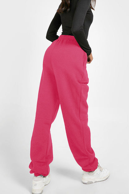 Simply Love Simply Love Drawstring DAY YOU DESERVE Graphic Long Sweatpants