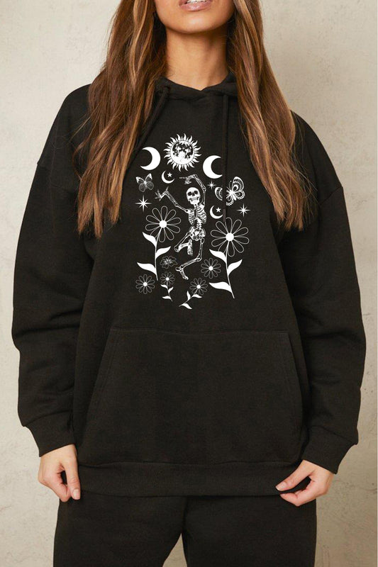 Simply Love Simply Love Dancing Skeleton Graphic Hoodie