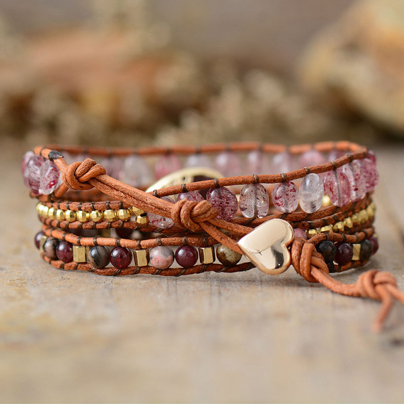 KayBee & Company Natural Stone Layered Bracelet