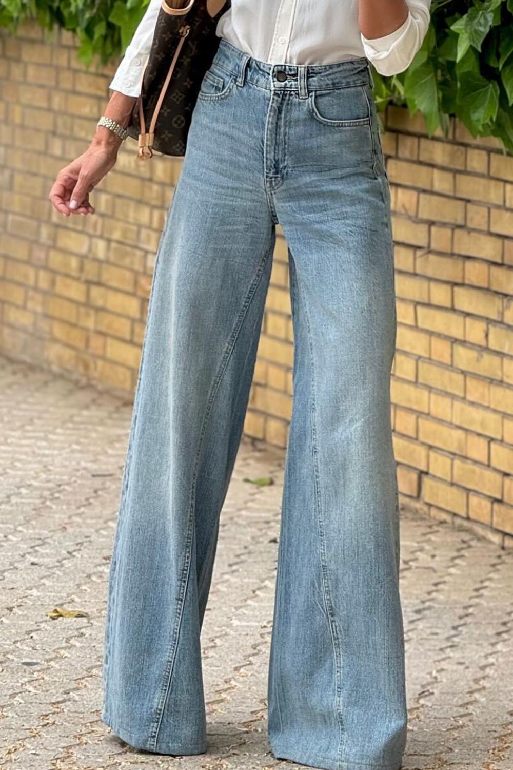 KayBee Denim Wide Leg Jeans with Pockets