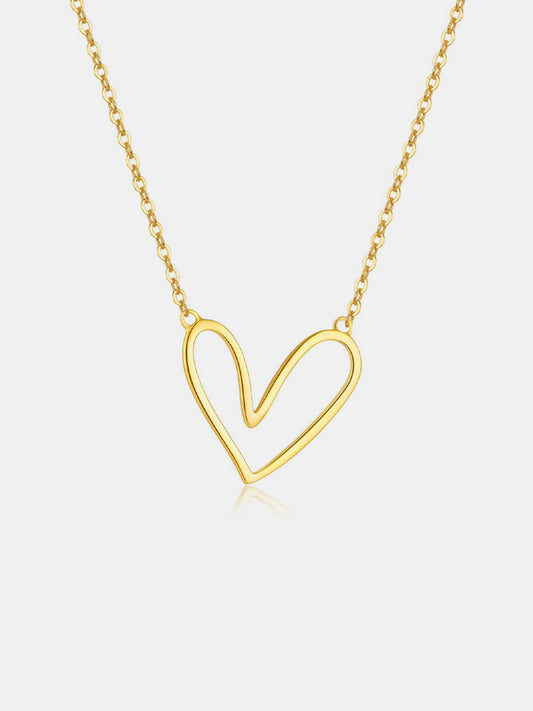 KayBee So Loved Heart Pendant Necklace - 925SS