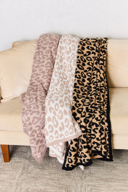 KayBee Cuddley Leopard Decorative Throw Blanket